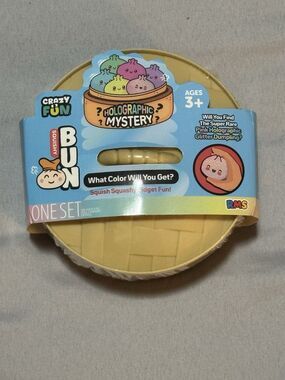 Holographic Mystery Dumpling pink Crazy Fun Squishy Bun Viral TIKTOK